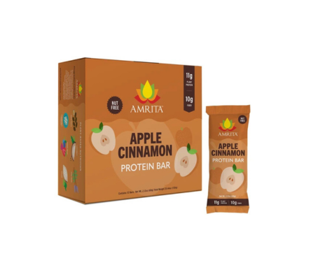 Amrita Health Foods Apple Cinnamon High Protein Bars